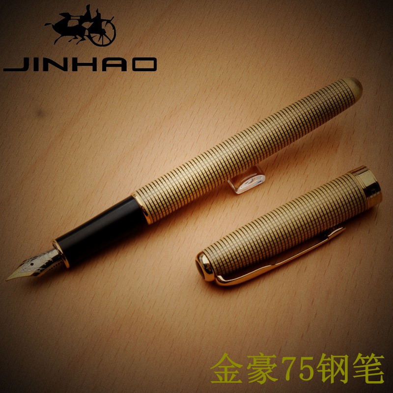 Jinhao 金豪 钢笔 75 黑色 F尖 单支装