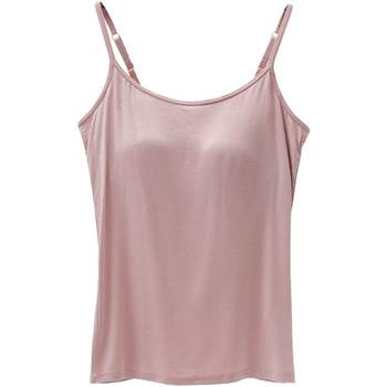 Padded camisole modal base bra