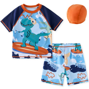 
[Sun protection + chlorine resistance] Cotton Hall Children's Swimsuit Girls Swimsuit Sun protection Summer Boy Split Swimsuit Set for Children