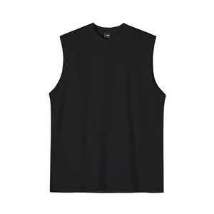 
MRCYC Sports and Fitness Vest Men's Summer Korean Loose Cotton Sleeveless T-shirt Solid Color Casual Round Neck Knives
