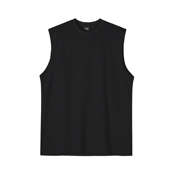 
MRCYC Sports and Fitness Vest Men's Summer Korean Loose Cotton Sleeveless T-shirt Solid Color Casual Round Neck Knives