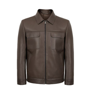 
Original Lei Jun's same style leather jacket, high-end men's genuine leather sheepskin lapel short coat, new spring leather jacket
