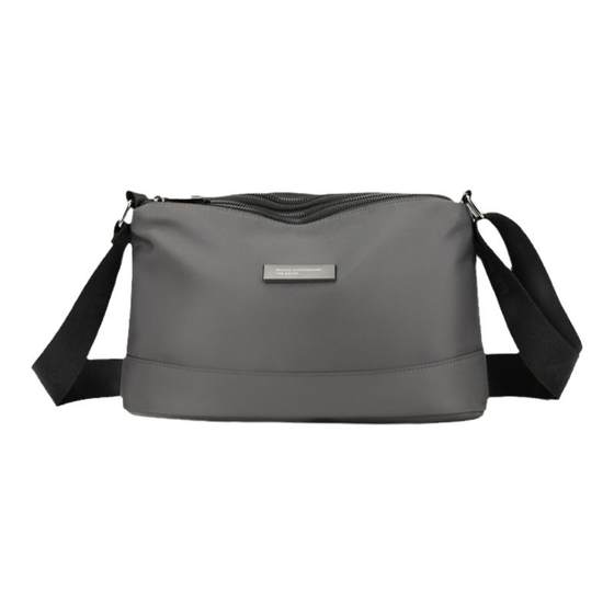 
2026 Good-looking 5-zipper 6-bag Oxford cloth young men driving one-shoulder cross-body small square receipt umbrella shopping bag