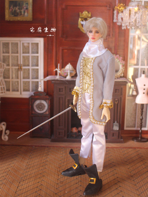 taobao agent Fang head thick sole lace -up boots OB24 small cloth azone doll shoes