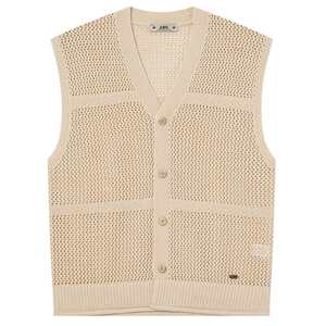 
JDV men's clothing store same style spring and autumn new beige cotton jacquard knitted vest vest SKW5404