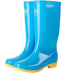 
Double money rain boots women's waterproof shoes non-slip wear-resistant high tube mid-tube fashion construction site beef tendon bottom rain boot rubber shoes overshoes