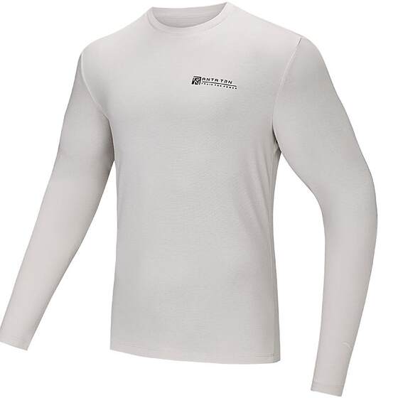 
ANTA long-sleeved T-shirt men's spring round neck pullover bottoming shirt fitness running sportswear top 152447407