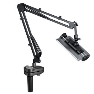 
Mobile phone tablet stand bedside fixed clip lazy live broadcast drama desktop cantilever base microphone stand I-shaped clip