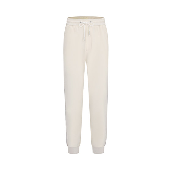 
RARE Weiya men's spring and summer side jacquard webbing trousers white casual sports pants