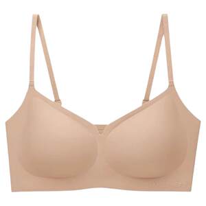 
Lucky Cotton Paper Man 2.0 Big Breast Showing Small Underwear Women's Full Cup Thin Liquid Foundation Invisible Seamless Bra