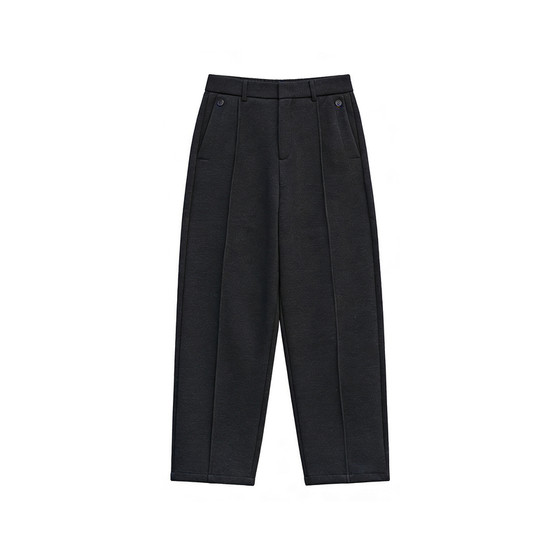 
DICEOFF woolen pleated trousers, thickened and warm winter men's commuting straight casual pants, old money style trousers