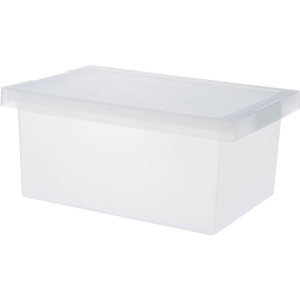 
Shuangshan plastic storage box with lid toy storage box can be stacked with transparent quilt clothing comic book storage box