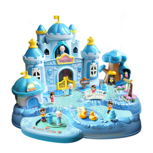 
Children's toys for girls magnetic play house girl Princess Aisha 3 castle 4 birthday gift 6 years old 5 six-year-old