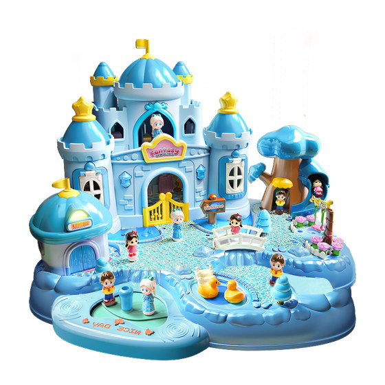 
Children's toys for girls magnetic play house girl Princess Aisha 3 castle 4 birthday gift 6 years old 5 six-year-old