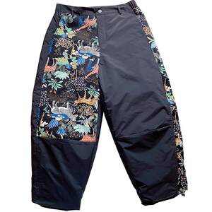 
High-end down pants for women wearing fashionable and loose European internet celebrity style fashionable nine-point white duck down cotton pants