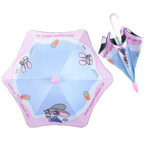 
Disney Children's Vinyl Sunshade Umbrella Baby Rounded Corner Casing Umbrella Stitch Children's Long Handle Rain Umbrella