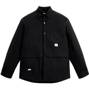 
PEACEBIRD Men's Goose Down Jacket Winter Trendy Warm Shirt Style Black Lapel Warm Jacket for Men