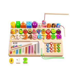 
Montessori early education educational toys smart board 1 baby 0 to 3 years old 2 shape matching building blocks children's puzzle gift