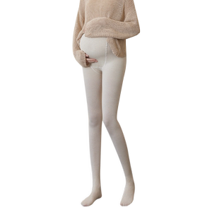 
Maternity leggings for outer wear spring and autumn thickened warm cotton vertical strips slimming thickened large size belly-supporting pantyhose