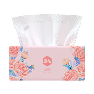 
Manhua 420 sheets large pack Xiangfei series tissue paper full box thickened large size facial tissue travel cleaning toilet paper towels
