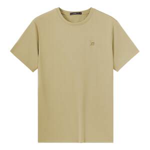 
Camel quick-drying T-shirt for men and women, summer outdoor couple solid color top, simple breathable white short-sleeved T-shirt