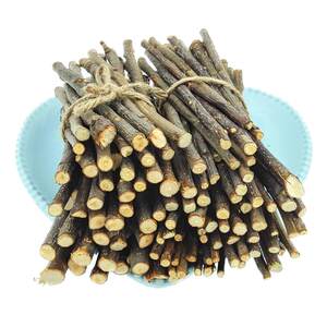 Drying apple branches sweet bamboo rabbit teething sticks special apple wood branches hamster golden bear snack supplies for chinchillas