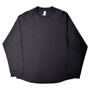 
2026 spring new heavyweight solid color round neck long-sleeved T-shirt men's Korean style loose commuting inner layering shirt top