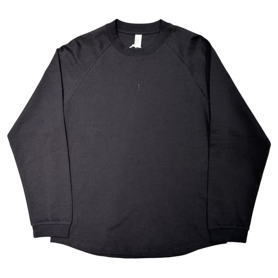 
2026 spring new heavyweight solid color round neck long-sleeved T-shirt men's Korean style loose commuting inner layering shirt top