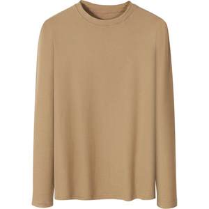 
Bottoming shirt men's white autumn and winter long-sleeved T-shirt German velvet plus velvet warm inner wear men's high-end brushed men's top