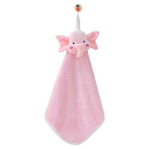 
Children's coral velvet cute cartoon hanging hand towel washing towel towel towel absorb water and not easily shedding kitchen hand cloth