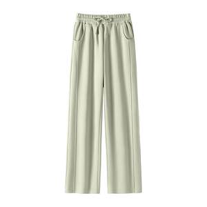 Baleno Black Spliced ​​Casual Women's Loose Wide Leg Pants Women's 2026 Spring New Straight Leg Sports Pants Women's N