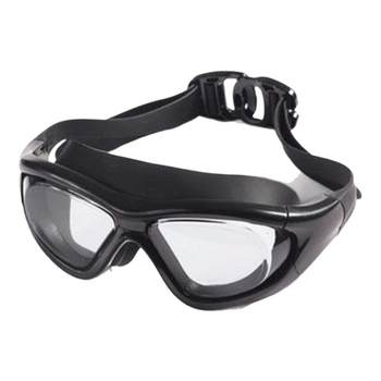 Three-strange swimming goggles large frame swimming glasses for men and women waterproof