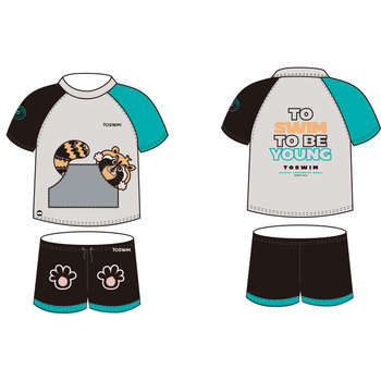 TOSWIM split sunscreen children's swimsuit
