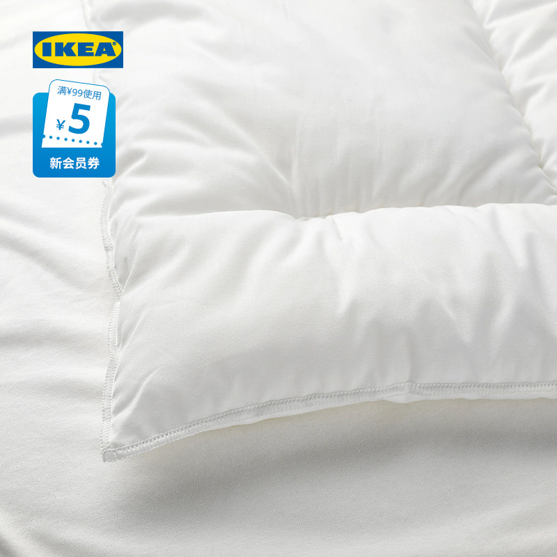 IKEA宜家LEN莱恩婴儿枕头白色儿童房宝宝枕芯柔软现代简约北欧风