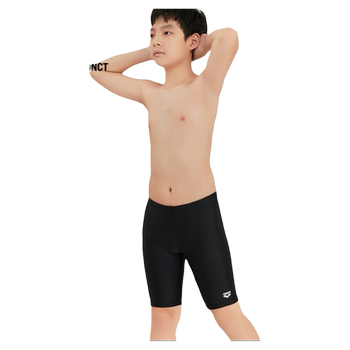 Boys five points and knee comfortable chlorine swimming trunks

