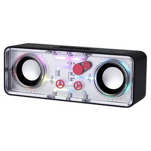 
Transparent mecha small steel cannon Bluetooth speaker wireless outdoor car subwoofer mobile phone computer audio boy gift