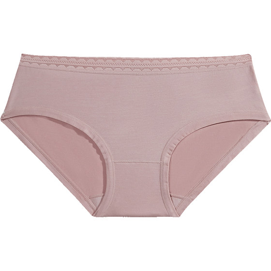 [60 modals] Sanfu low waist panties for women simple solid color basic elastic hip-pack pure cotton crotch panties