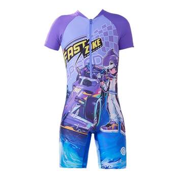 
Zhuke one-piece flat corner sun protection boy training swimsuit