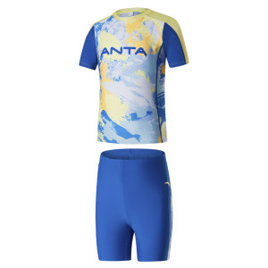 
ANTA children's swimsuit printed stretch boys' swimsuit girls' swimsuit split baby swimsuit pants set antibacterial trend