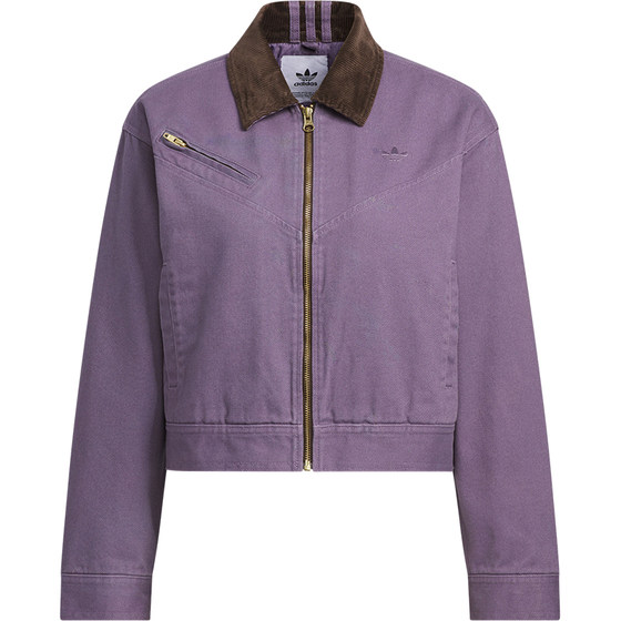 
Adidas/Adidas genuine Clover Women. Short warm and loose sports cotton jacket JW9577