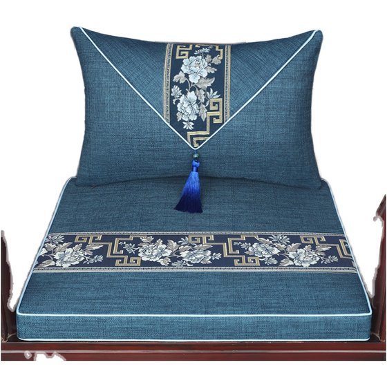 
Mahogany sofa cushion new Chinese-style ring chair Taishi chair dining chair tea chair cushion four seasons universal brown cushion anti-slip customization