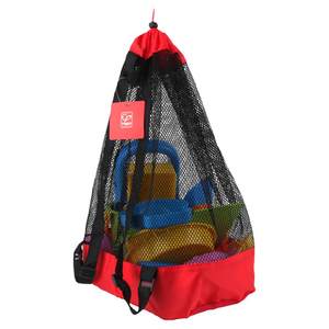Hape children's toy beach storage bag beach net bathroom bathroom bathing to play sand opera water bag no toys