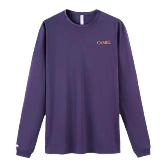 Wind speed camel quick dry T-sport T-shirt long-sleeved men and women fitness training outdoor marathon track and field jogging top