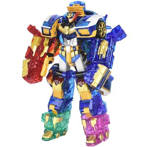 
Genuine dazzling card fighter super dazzling electro-optical king transformation robot dazzling blue lightning toy boy King Kong Xuanxuan warrior