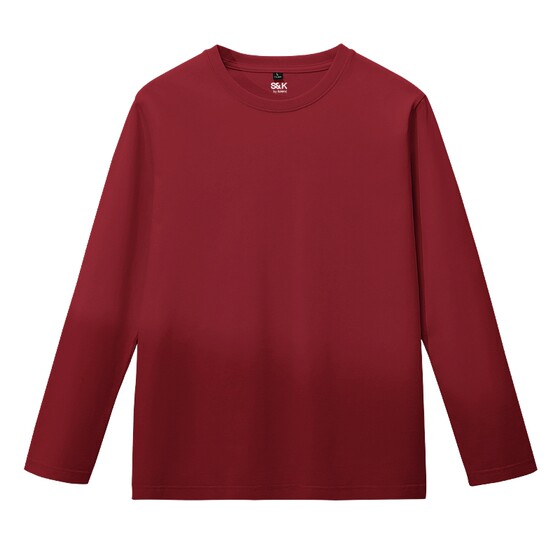 
Baleno S/K series pure cotton men's long-sleeved T-shirt men's winter heavy red animal year round neck bottoming shirt LF