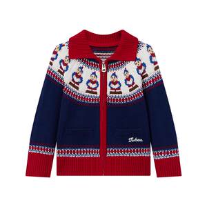 
TeenieWeenie Kids Bear Children's Clothing 26 Years New Men's and Women's Baby Zipper Knitted Cardigan Sweater