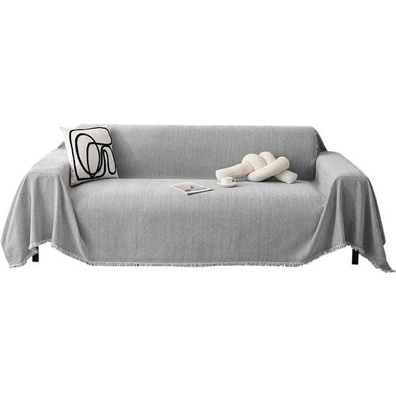 Snowy sofa covered a tissue solid color human character pattern four seasons universal non -slide sofa cushion all -inclusive universal cover blanket