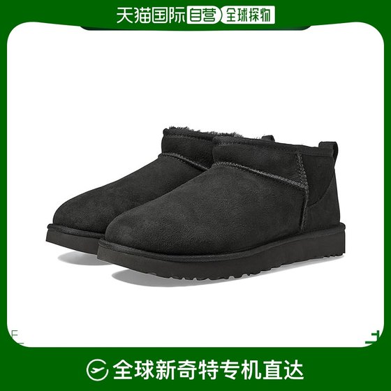 香港直邮潮奢 Ugg 女士 Ultra 经典款迷你靴子 black黑色 舒适时