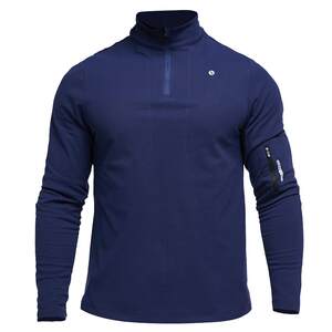 
SOSOLEMON Northeast cold-proof quick-drying clothing long-sleeved men's half-zip sports top T-shirt fitness new running clothing