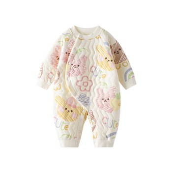 Baby jumpsuit warm autumn and winter quilted winter clothing